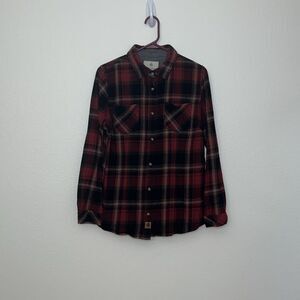 Legendary Whitetails Women's Large Long Sleeve Shirt, Red plaid